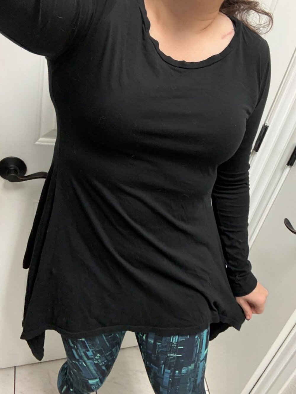 Used Killstar Cora long sleeve top Large *discontinued* ****HOLE IN RIGHT SLEEVE